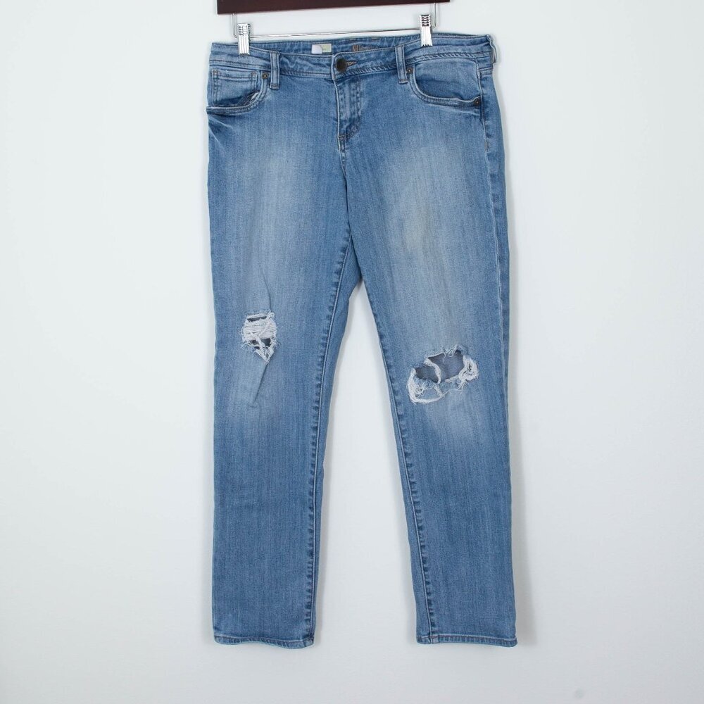 Kut from the Kloth Light Blue Boyfriend Jeans - Picture 2 of 9